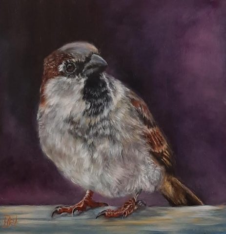 Mus Olieverf op paneel