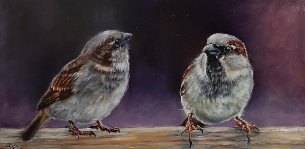 Musjes olieverf op paneel