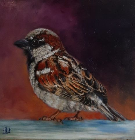 Musje olieverf op paneel