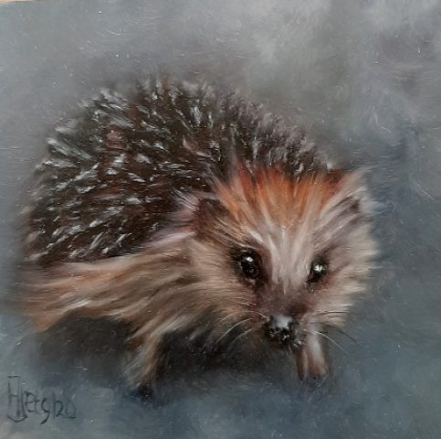 Egelschilderij Egel Louise